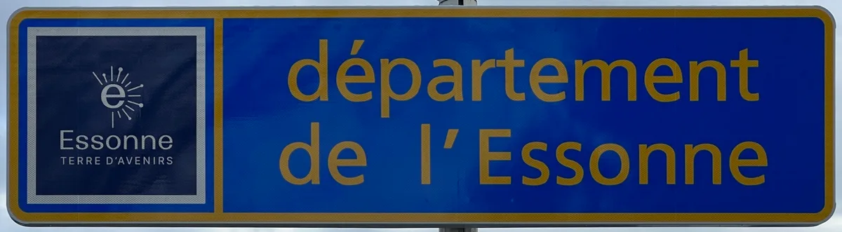 Panneau d'entrée du département de l'Essonne (FR91)